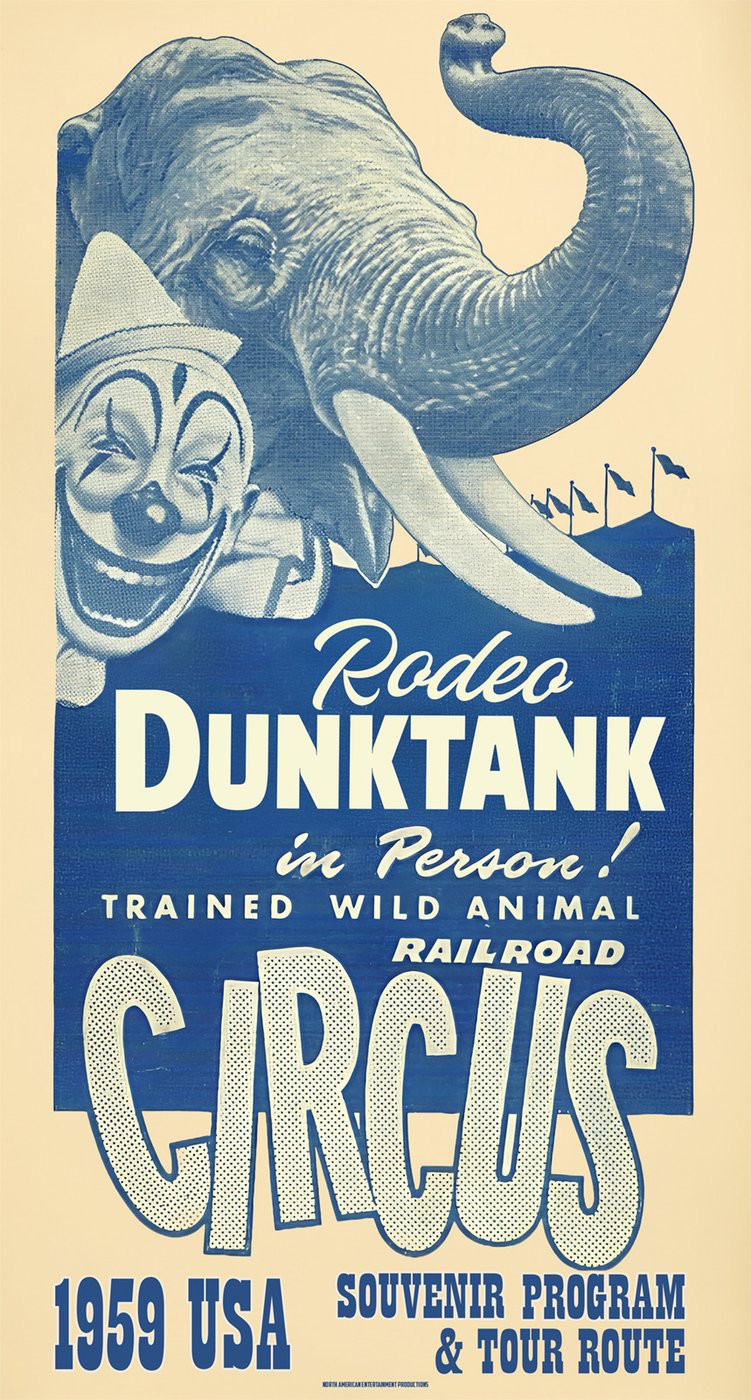 Trained Wild Animal Circus Poster